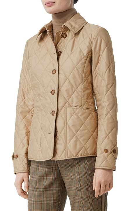 burberry diamond quilted thermoregulated field jacket|Burberry diamond quilted fitted jacket.